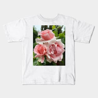 David Austin Pink Roses Kids T-Shirt